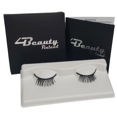 Magneettiripset 4Beauty Finland London Magnetic Lashes natural look highest quality synthetic silk vegan handmade cruelty free featherlight
